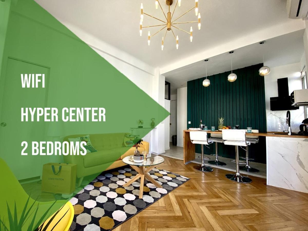 2 Bedroom - Hyper Center - Kitchen - Tramway - Balcony - Air Conditioner - Wifi 니스 외부 사진